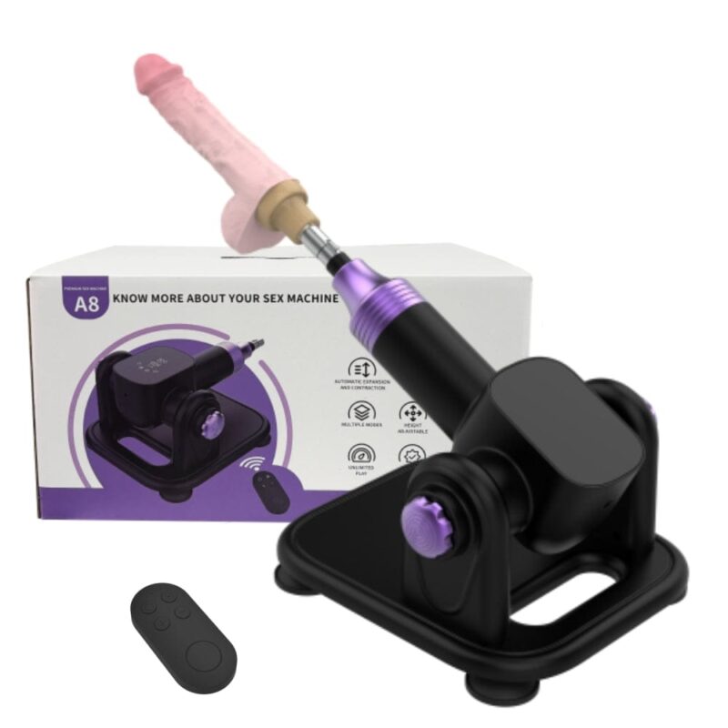 Upgraded A8 Pro Thrusting Machine - 21-Speed Remote Control Sex Toy for Couples, 5.5cm Stroke & 180° Adjustable - 图片 6